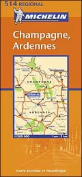 Michelin, France Champagne-Ardenne Map No 514