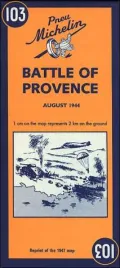 Battle of Provence Map No. 103 : WWII Battlefield Maps