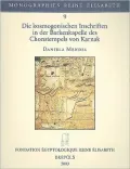 Die kosmogonischen Inschriften in der Barkenkapelle des Chonstempels von Karnak
