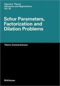 Schur Parameters, Factorization and Dilation Problems