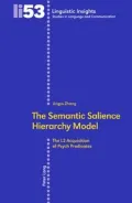 The Semantic Salience Hierarchy Model: The L2 Acquisition of Psych Predicates