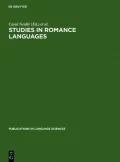 Studies in Romance Languages
