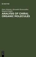 Analysis of Chiral Organic Molecules : Methodology and Applications