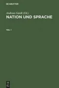 Nation und Sprache.