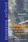 Crosswords Language, Education and Ethnicity in French Ontario