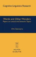 Words and Other Wonders: Papers on Lexical and Semantic Topics