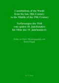 Constitutional Documents of Denmark, Norway and Sweden 1809 1849 / Verfassungsdokumente Danemarks, Norwegens Und Schwedens 1809 1849 / Forfatningsdoku