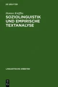 Soziolinguistik Und Empirische Textanalyse: Schlagzeilen- U. Leadformulierung in Amerikanischen Tageszeitungen