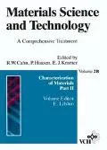 Materials Science and Technology, Characterization of Materials Part II