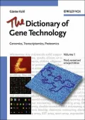 Dictionary of Gene Technology Genomics, Transcriptomics, Proteomics
