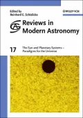 Reviews in Modern Astronomy Vol. 17 : The Sun and Planetary Systems - Paradigms for the Universe