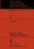 Resolution Space, Operators and Systems