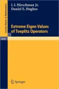 Extreme Eigen Values of Toeplitz Operators