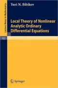 Local Theory of Nonlinear Analytic Ordinary Differential Equations