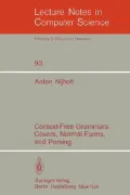 Context-Free Grammars: Covers, Normal Forms, and Parsing