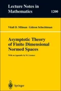 Asymptotic Theory Of Finite Dimensional Normed Spaces