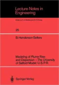 Modeling of Plume Rise and Dispersion - The University of Salford Model: USPR (Lecture Notes...
