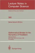 Mathematical Models for the Semantics of Parallelism