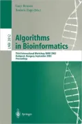 Algorithms in Bioinformatics