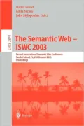 The Semantic Web - Iswc 2003