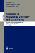 Advances In Knowledge Discovery And Data Mining: 8th Pacific-asia Conference, Pakdd 2004, Sydney, Australia, May 26-28, 2004, Proceedings