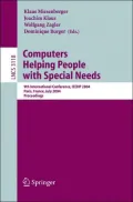 Computers Helping People with Special Needs