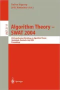 Algorithm Theory - SWAT 2004