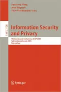 Information Security and Privacy