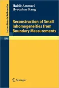 Reconstruction of Small Inhomogeneities from Boundary Measurements
