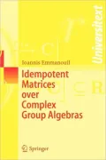 Idempotent Matrices over Complex Group Algebras