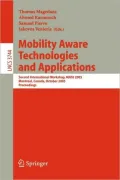 Mobility Aware Technologies and Applications