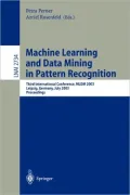 Machine Learning and Data Mining in Pattern Recognition