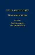Analysis, Algebra und Zahlentheorie: Band 4