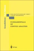 Fundamentals of Convex Analysis