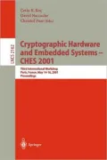 Cryptographic Hardware and Embedded Systems - CHES 2001