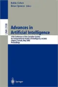 Advances in Artificial Intelligence: 15th Conference of the Canadian Society for Computational Studies of Intelligence, AI 2002, Calgary, Canada, May 27-29, 2002: Proceedings