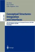 Conceptual Structures: Integration and Interfaces