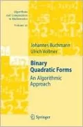 Binary Quadratic Forms: An Algorithmic Approach, Vol. 20
