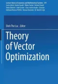 Theory of Vector Optimization