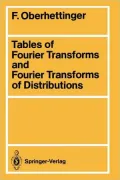 Tables of Fourier transforms and Fourier transforms of distributions