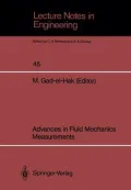 Advances in Fluid Mechanics Measurements (Lecture Notes in Engineering)