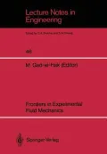 Frontiers in Experimental Fluid Mechanics
