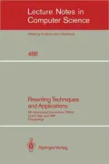 Rewriting Techniques and Applications: 4th International Conference, Rta-91, Como, Italy, April 10-12, 1991. Proceedings
