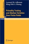 Primality testing and Abelian varieties over finite fields