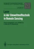 Laser in Der Umweltmeatechnik/ Laser in Remote Sensing