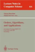 Orders, Algorithms and Applications
