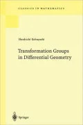 Transformation Groups In Differential Geometry