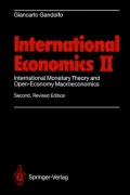International Economics II: International Monetary Theory and Open-Economy Macroeconomics