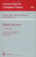 Book cover of Digital Libraries - Current Issues