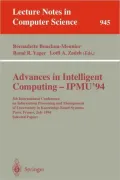 Advances in Intelligent Computing - IPMU '94